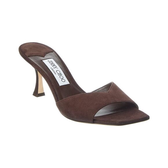 Jimmy Choo Skye 70 Suede Sandal - Picture 1 of 5